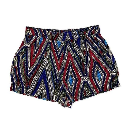 Mossimo Supply Co. Aztec Print High Waisted Pull On Shorts - Picture 3 of 7